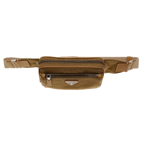 Prada Belt Bag Marsupio Brown Re-Nylon 1VL977 New - Picture 5 of 8